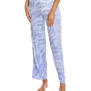 Hale Bob Purple Leaf Print Pajama Pants